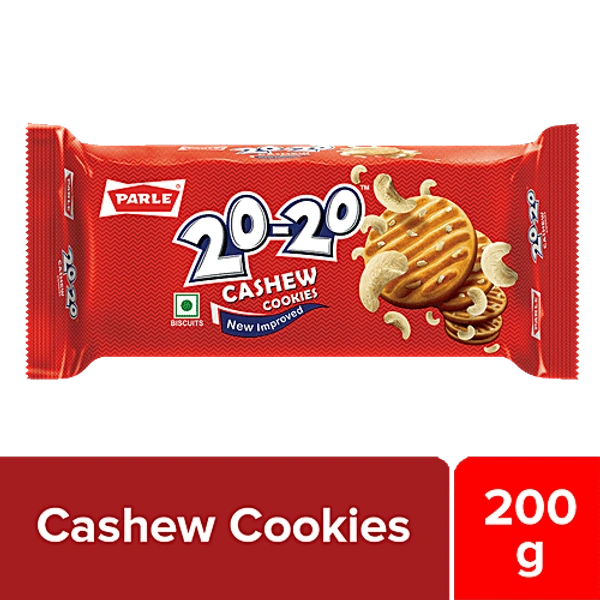 Parle 20-20 Cashew Cookies - 200g, NA, NA