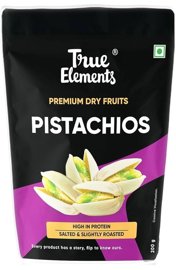 True elements Californian Pistachio dry fruits - 200g, NA, NA