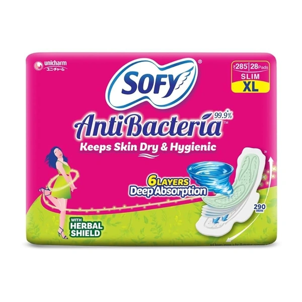 SOFY ANTI BACTERIAL - 28 PADS, NA, NA