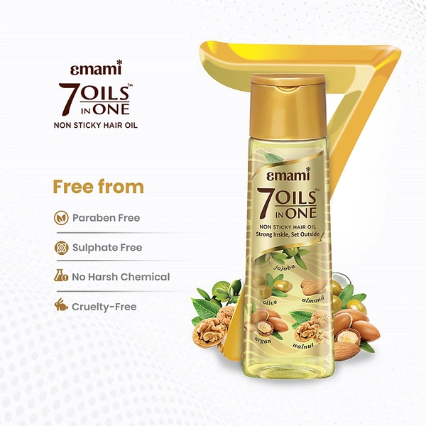 EMAMI 7 OILS IN ONE HAIR OIL - 100ML, NA, NA