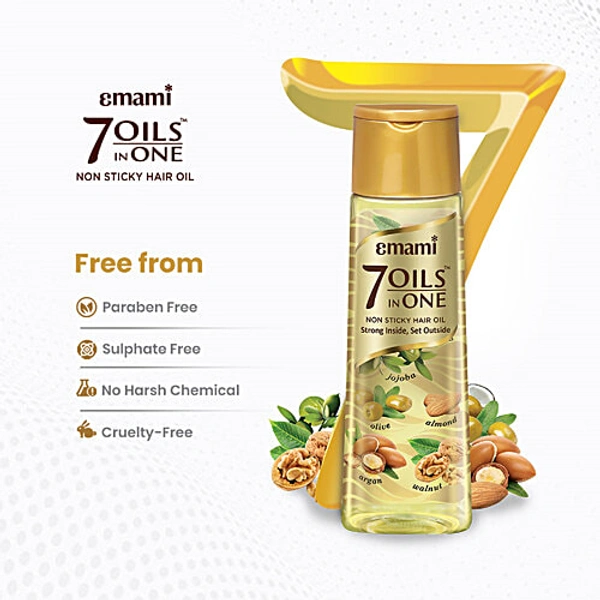 EMAMI 7 OILS IN ONE HAIR OIL - 100ML, NA, NA