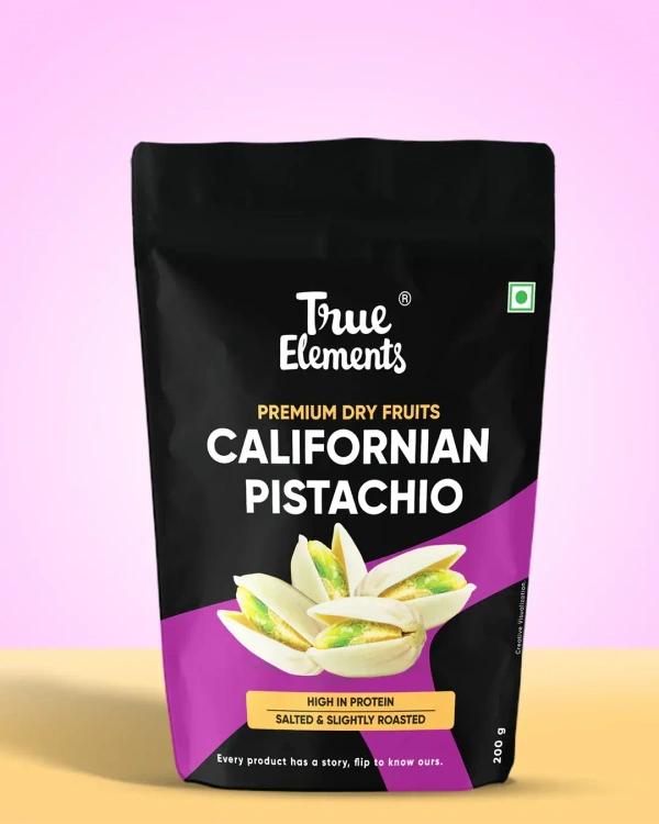 True elements Californian Pistachio dry fruits - 200g, NA, NA