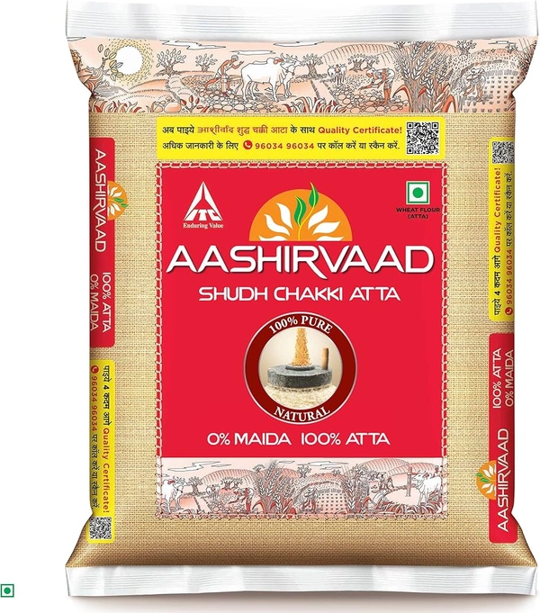 AASHIRVAAD SHUDH CHAKKI ATTA - 10KG, NA, NA