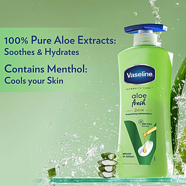 VASELINE ALOE FRESH BODY LOTION - 90ML, NA, NA