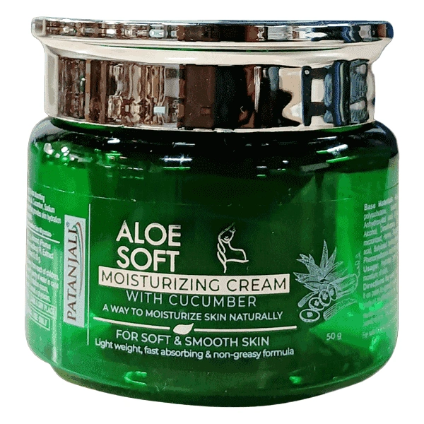 Patanjali Aloe Soft Moisturizing Cream - 50g, NA, NA