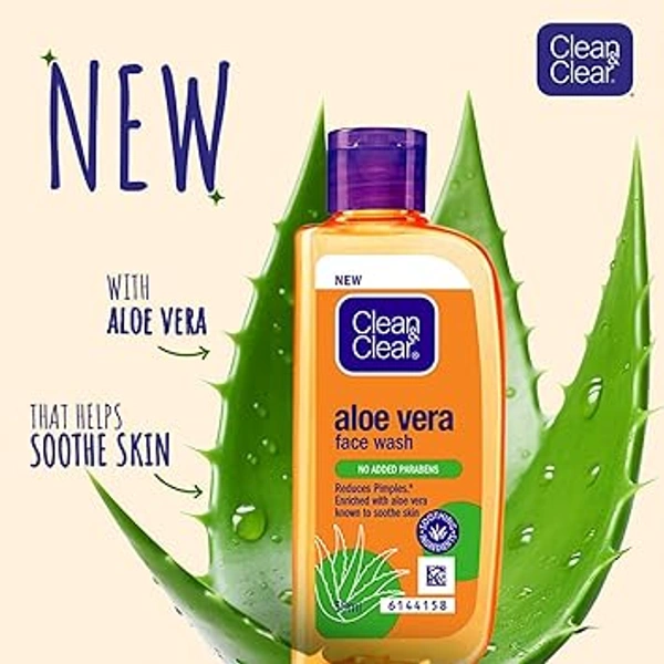 CLEAN & CLEAR ALOEVERA FACEWASH - 50ML, NA, NA