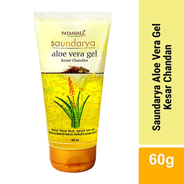 PATANJALI ALOEVERA GEL KESAR CHANDAN - 60ML, NA, NA