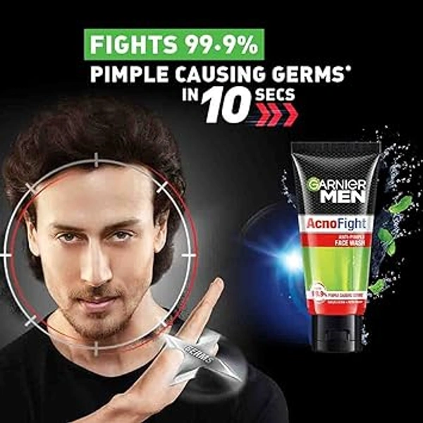GARNIER MEN ANTI PIMPLE FACEWASH - 50G, NA, NA