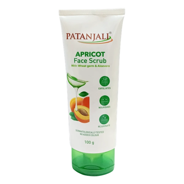 PATANJALI APRICOT FACE SCRUB - 100G, NA, NA