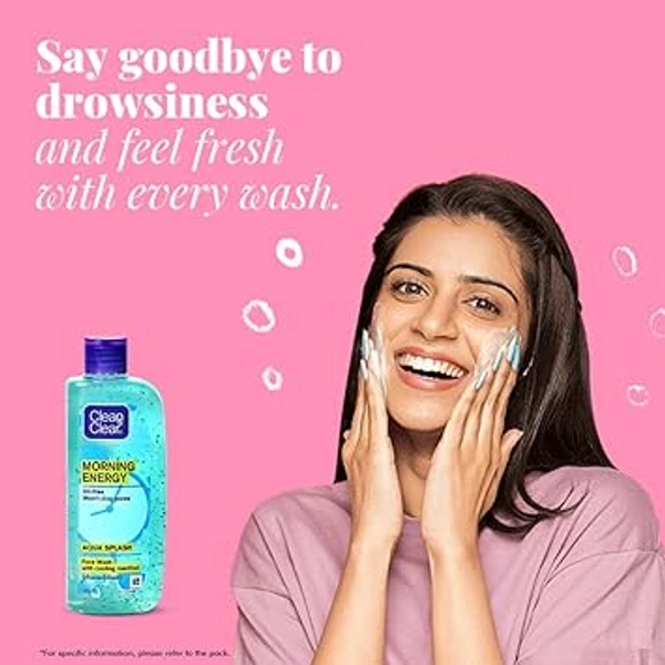 CLEAN & CLEAR AQUA SPLASH FACEWASH WITH COOLING MENTHOL - 100ML, NA, NA
