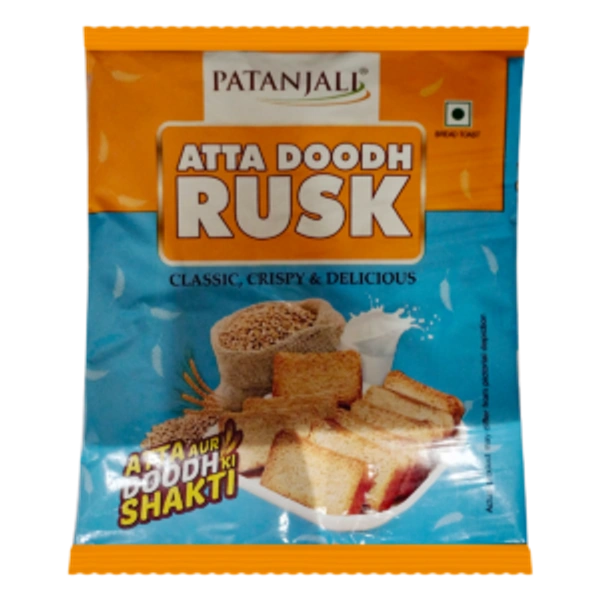 Patanjali Atta Doodh Rusk - 182g, NA, NA