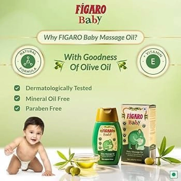 FIGARO BABY BABY MASSAGE OIL - 200ML, NA, NA