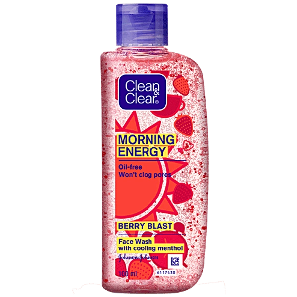 CLEAN & CLEAR BERRRY BLAST FACEWASH WITH COOLING MENTHOL - 100ML, NA, NA
