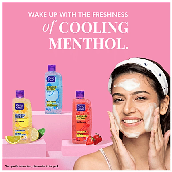 CLEAN & CLEAR BERRRY BLAST FACEWASH WITH COOLING MENTHOL - 100ML, NA, NA