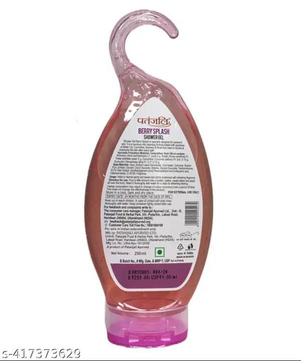 Patanjali Berry splash Shower Gel - 250ml, NA, NA