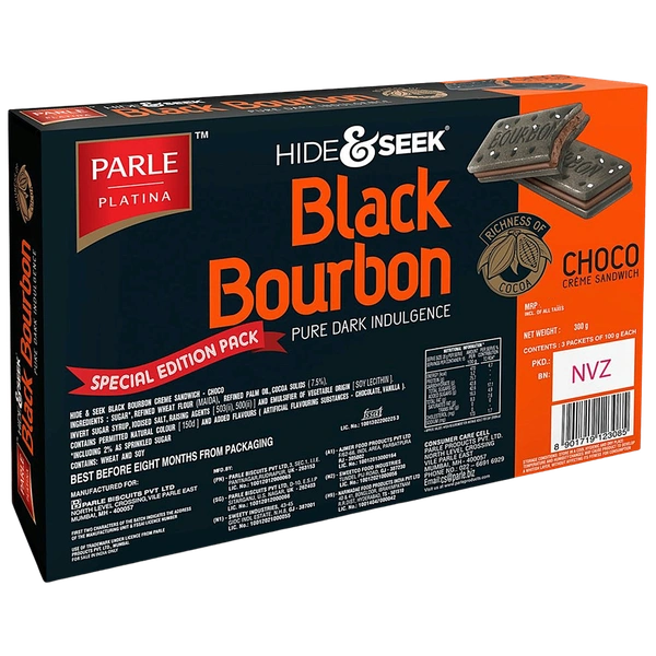 Parle Black Bourbon Choco - 100g, NA, NA