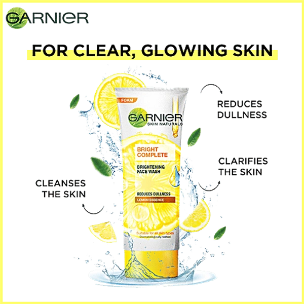GARNIER BRIGHT COMPLETE FACEWASH - 50G, NA, NA