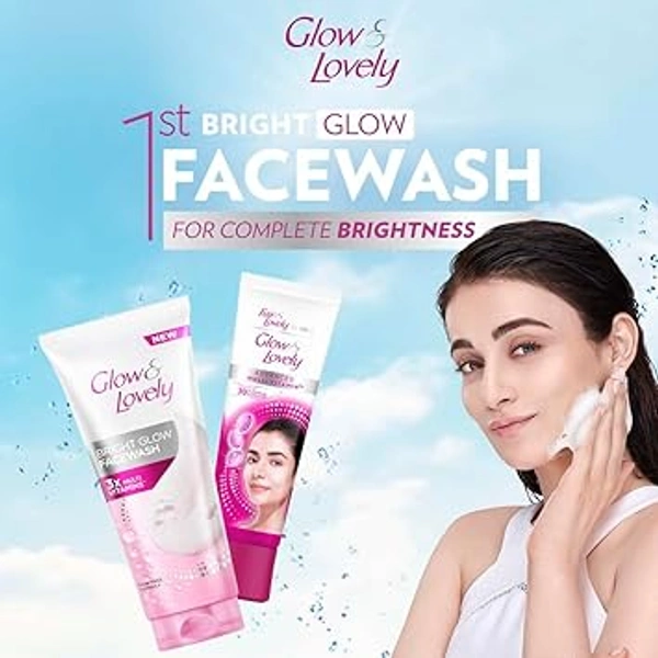 GLOW & LOVELY BRIGHT GLOW FACEWASH - 50G, NA, NA