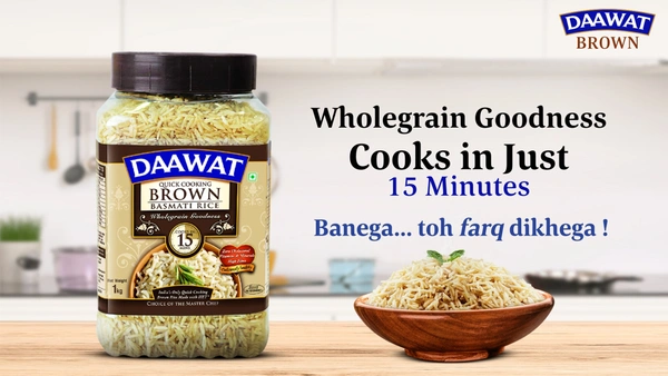 Daawat Brown Basmati rice - 1kg, NA, NA