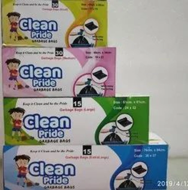 Clean Pride Garbage Bags - 15 Garbage Bags, NA, NA