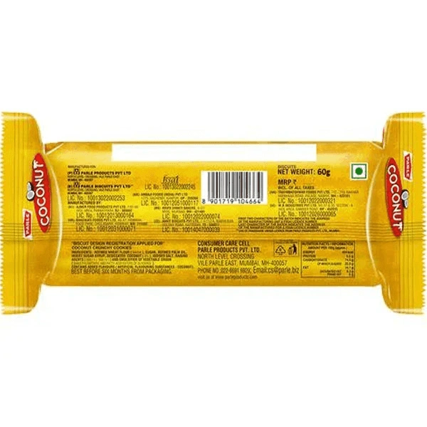Parle Coconut Biscuits - 60g, NA, NA
