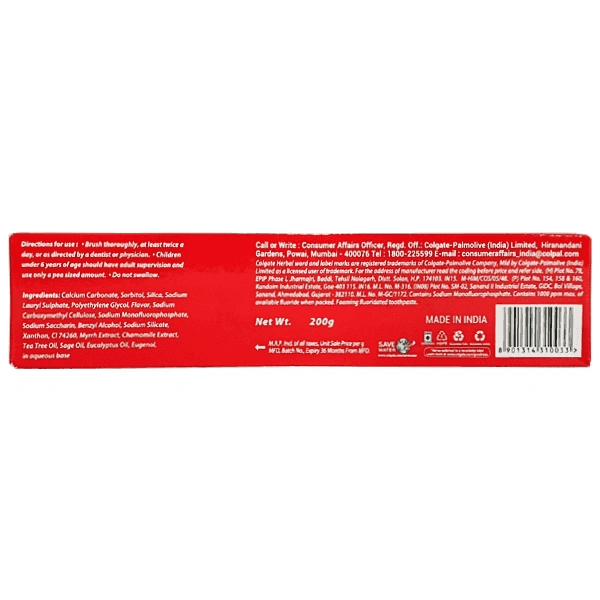 Herbal Colgate Toothpaste - 200g, NA, NA