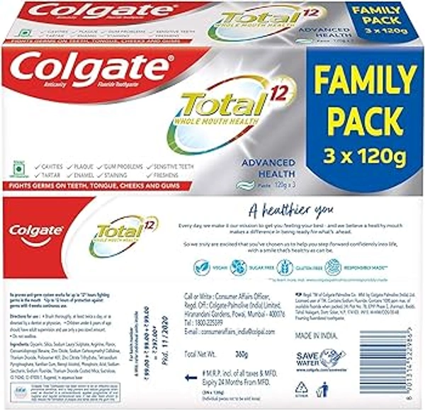 Colgate Total12 - 120g, NA, NA