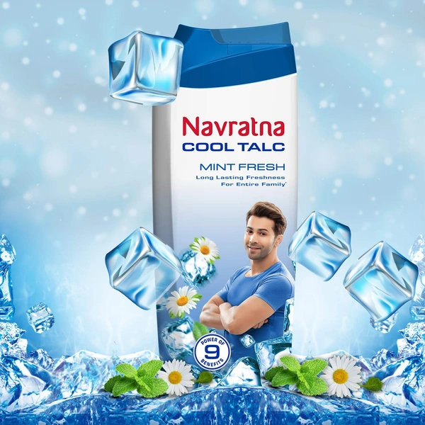 Navratna Cool Talc Active Deo - 50g, NA, NA