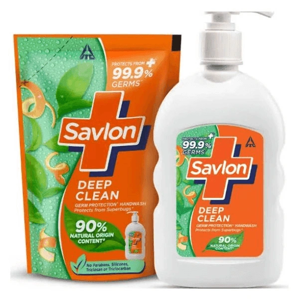 SAVLON DEEP CLEAN HANDWASH - 200ML PUMP , 175 ML REFILL, NA, NA
