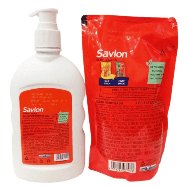 SAVLON DEEP CLEAN HANDWASH - 200ML PUMP , 175 ML REFILL, NA, NA
