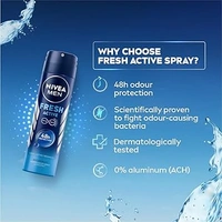 NIVEA MEN DEODORANT ANTIBACTERIAL ODOUR PROTECTION - 150ML, NA, NA