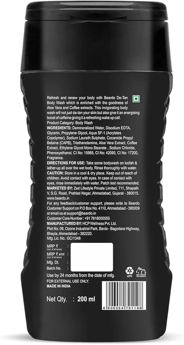 Beardo De-Tan Body Wash - 200ml, NA, NA