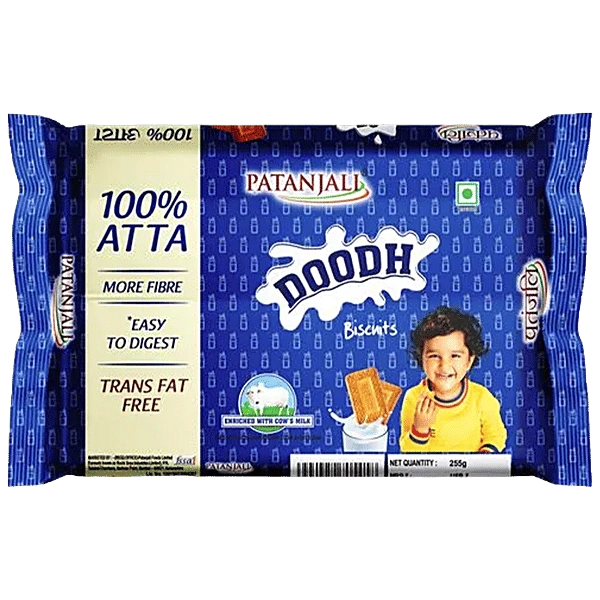 Patanjali Doodh Biscuits - 255g, NA, NA