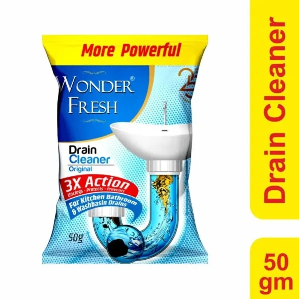 WONDER FRESH DRAIN CLEANER - 50G, NA, NA