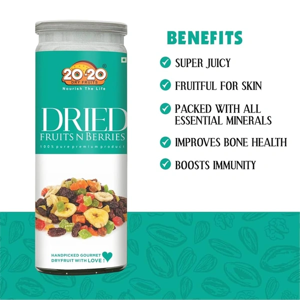 20-20 Dried Fruits Berries - 200g, NA, NA