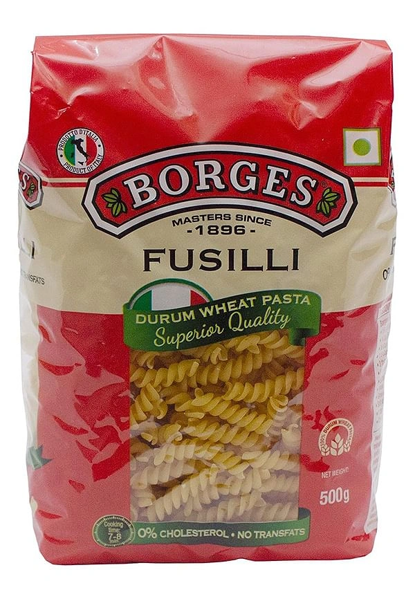 Borges Fusilli Durum Wheat Pasta - 350g, NA, NA