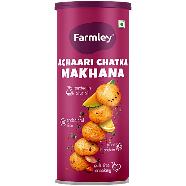 Farmley Achaari Chatka makhana - 55g, NA, NA