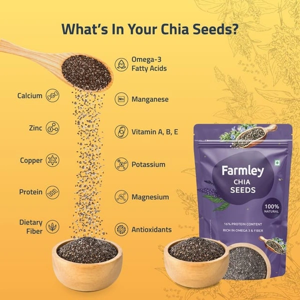 Farmley Chia Seeds - 200g, NA, NA