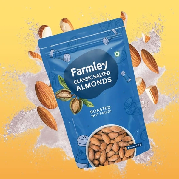 Farmley Classic Salted Almonds - 200g, NA, NA