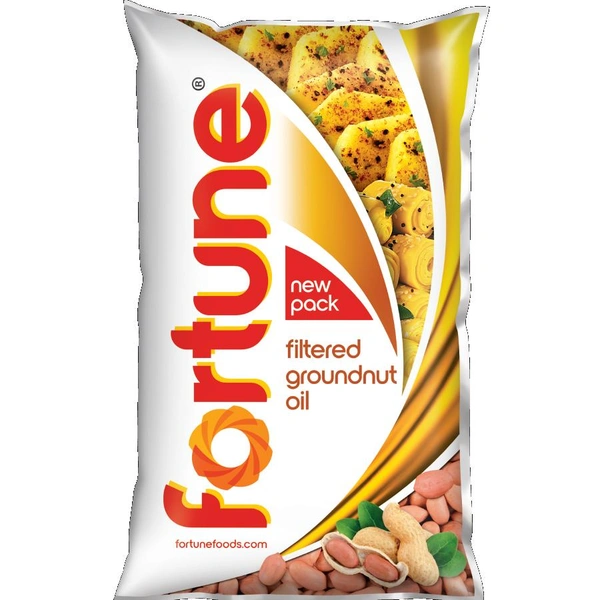 Fortune Filtered Groundnut Oil - 1 Ltr, NA, NA