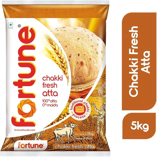 FORTUNE CHAKKI FRESH ATTA - 5KG, NA, NA