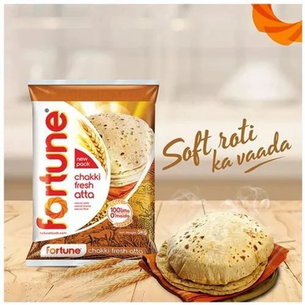 FORTUNE CHAKKI FRESH ATTA - 5KG, NA, NA