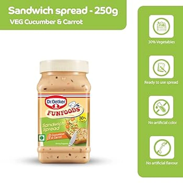 Dr.Oetker FUNFOODS Sandwich Spread - 250g, NA, NA
