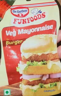 Dr.Oetker Funfoods Veg Mayonnaise Burger - 100g, NA, NA