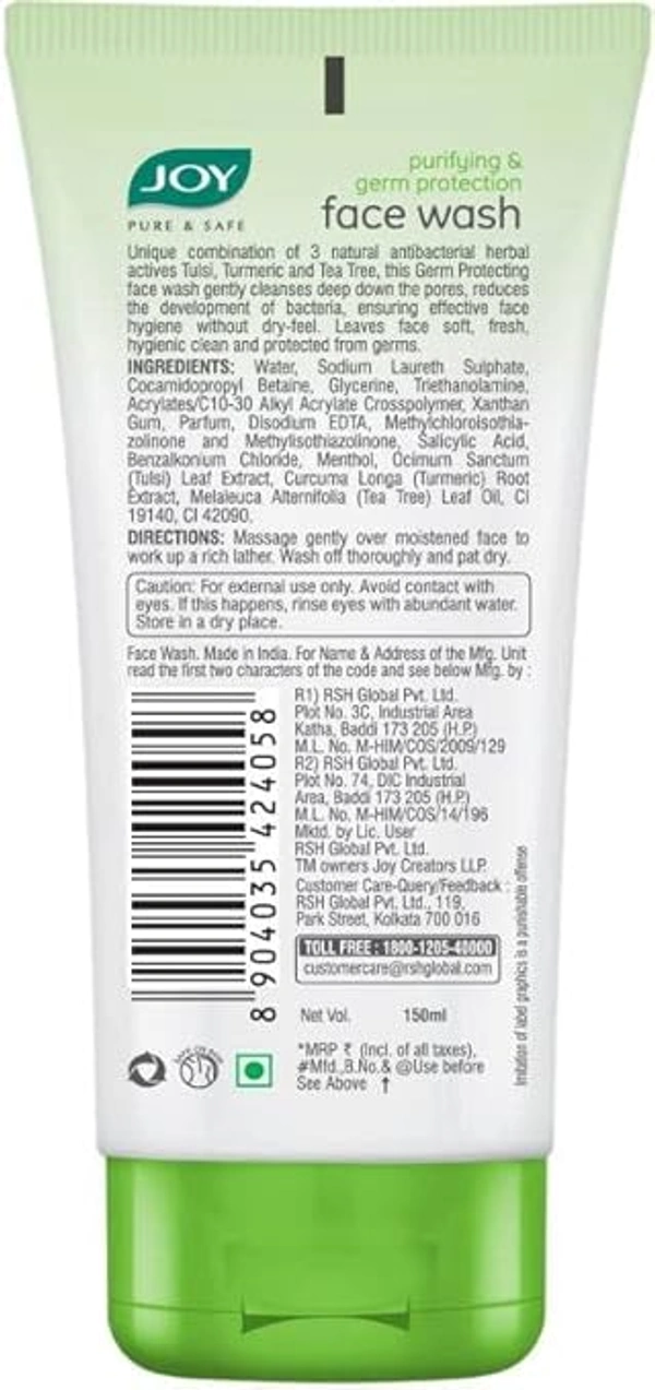 JOY GERM PROTECION FACEWASH - 50ML, NA, NA