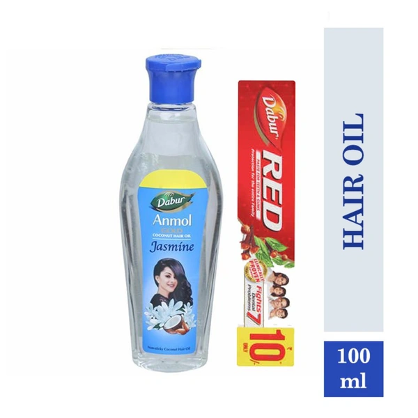 DABUR ANMOL JASMINE HAIR OIL - 100ML, NA, NA