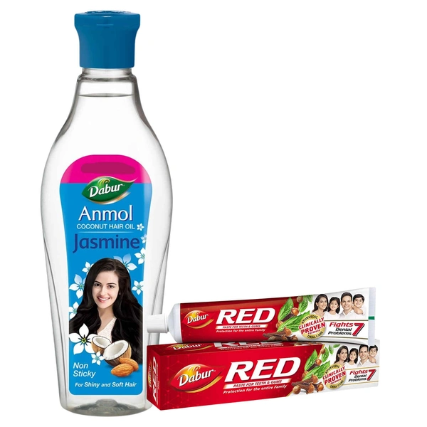 DABUR ANMOL JASMINE HAIR OIL - 200ML, NA, NA