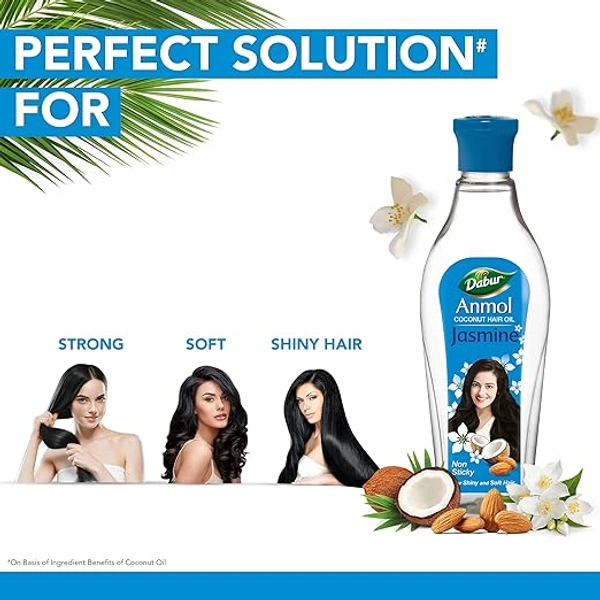 DABUR ANMOL JASMINE HAIR OIL - 200ML, NA, NA