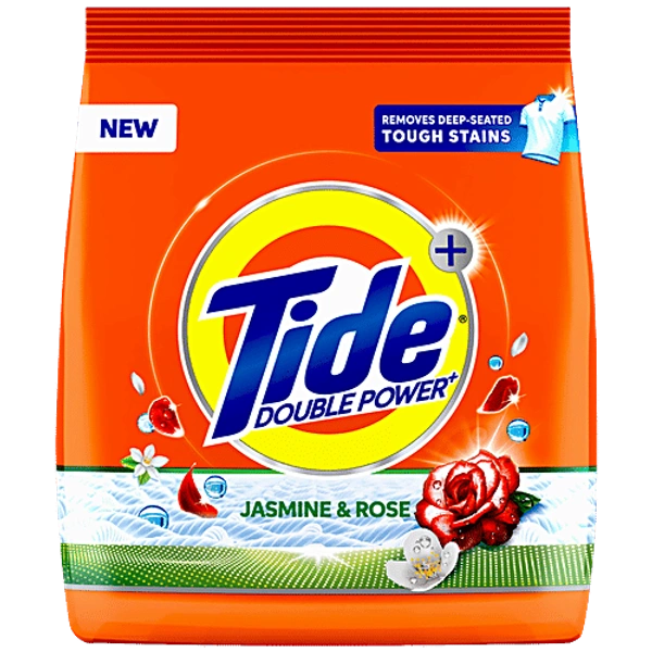 TIDE DOUBLE POWER JASMINE & ROSE DETERGENRT POWDER - 500G, NA, NA