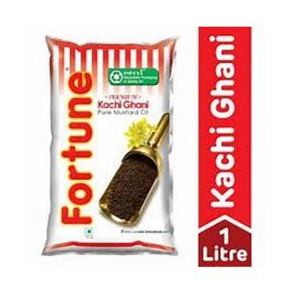 Fortune Kachi Ghani Mustard Oil - 1L, NA, NA